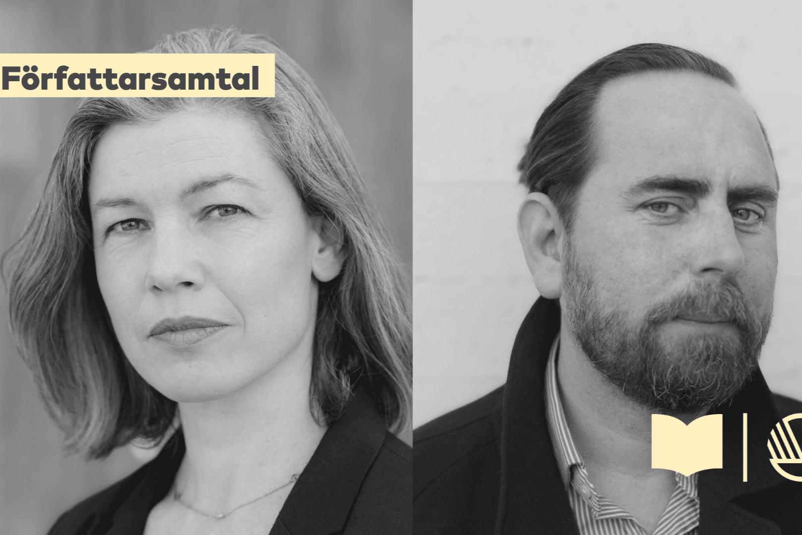 Sara Lundberg keskustelee Philip Teirin kanssa - tapahtuman kuva