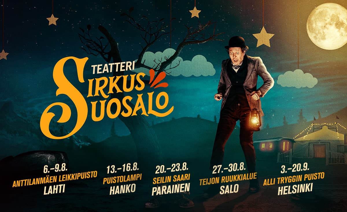 Teatteri Sirkus Suosalo: Rantaruntti-kiertue 2026 - tapahtuman kuva