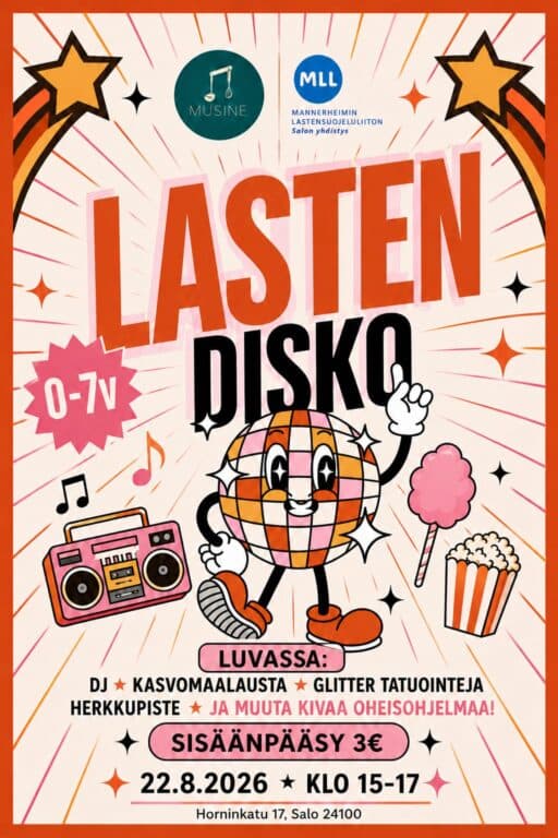 Lasten Disko (0-7v) - tapahtuman kuva