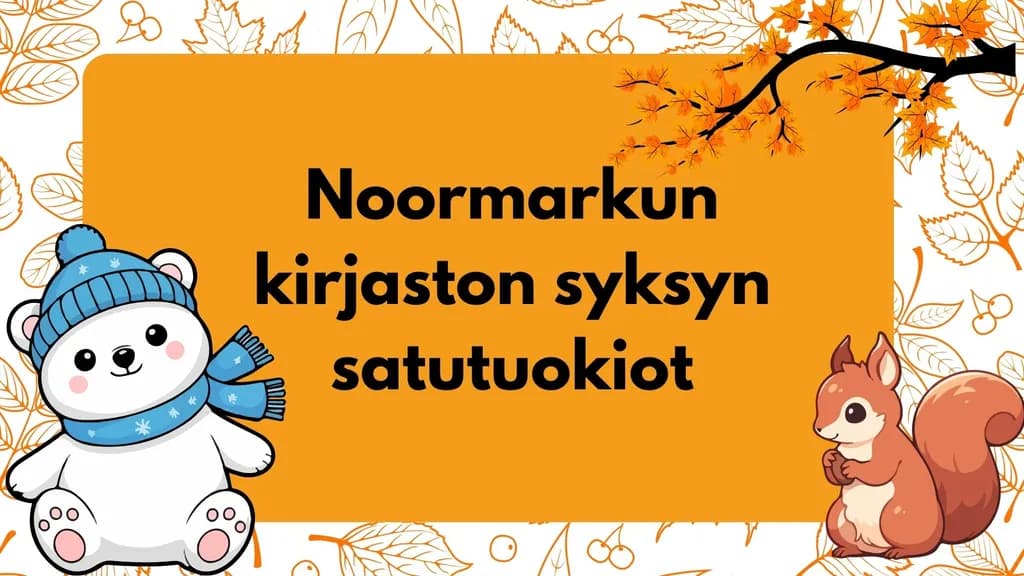 Noormarkun kirjaston satutuokio - tapahtuman kuva