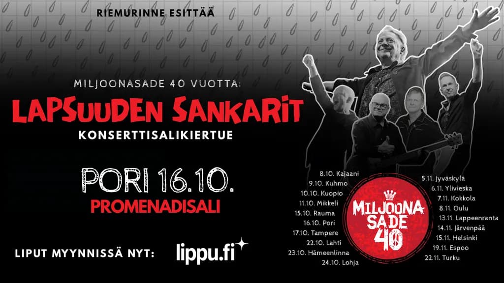 Miljoonasade 40 vuotta: Lapsuuden sankarit - tapahtuman kuva