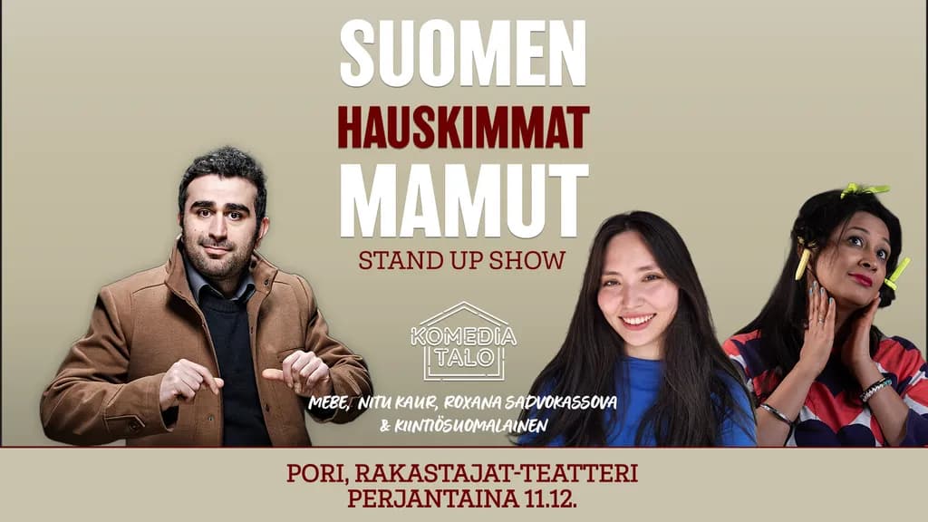 Kehräämö Live+ Suomen hauskimmat mamut-stand up show - tapahtuman kuva