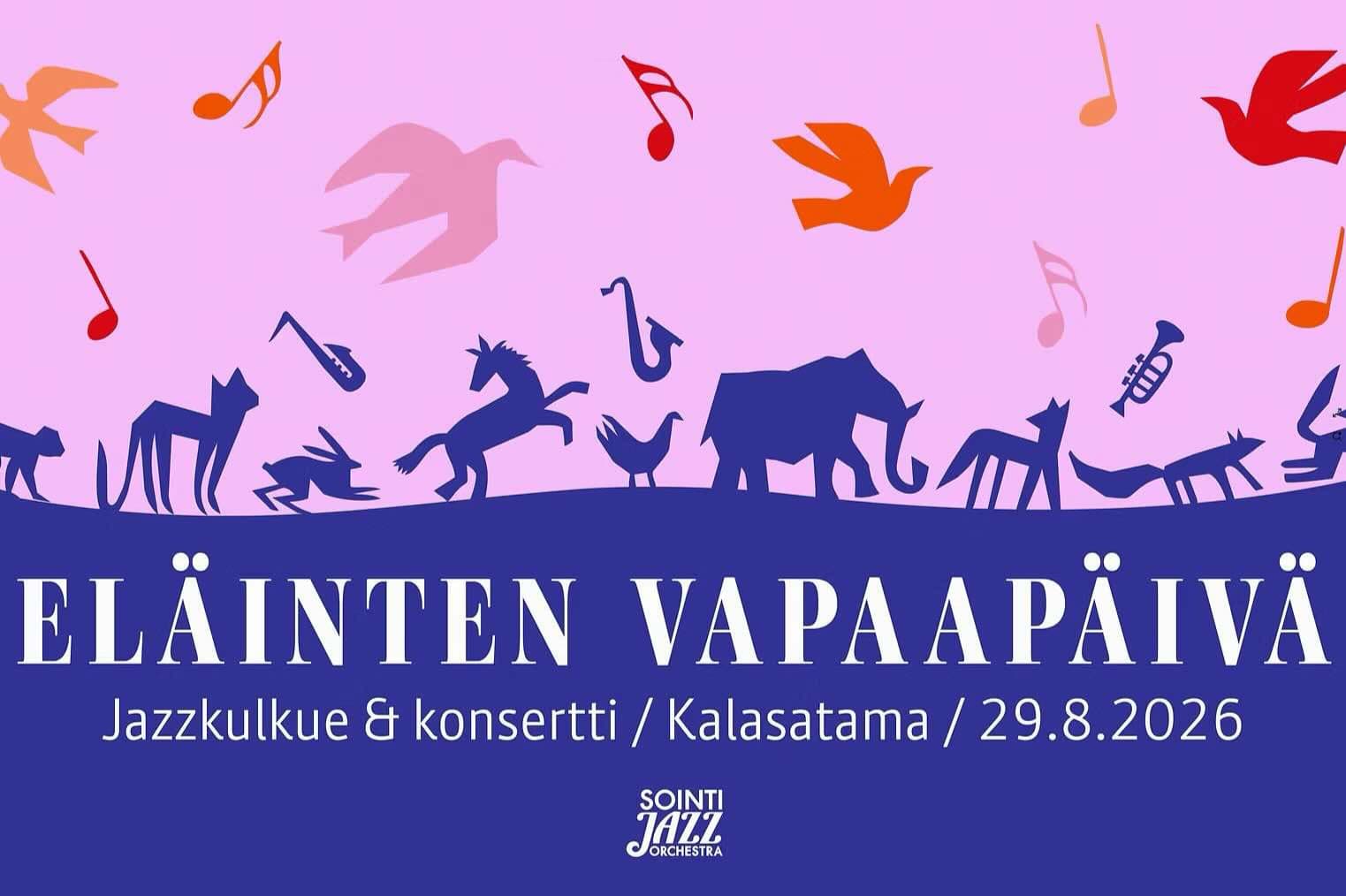 Eläinten vapaapäivä -kulkue ja konsertti - tapahtuman kuva
