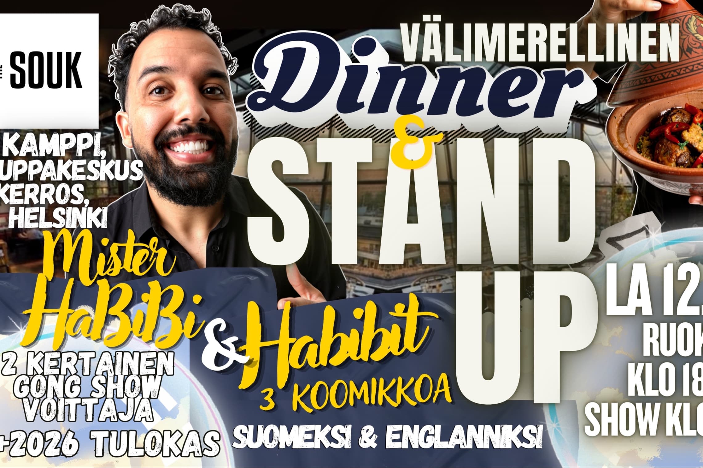 Mister Habibi ja Habibit Stand Up & Dinner - tapahtuman kuva