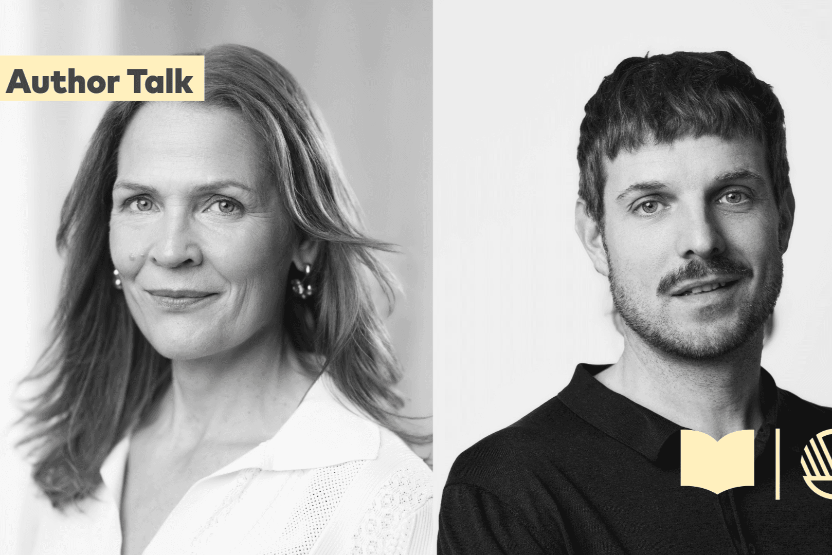 Åsne Seierstad keskustelee Erkka Mikkosen kanssa - tapahtuman kuva