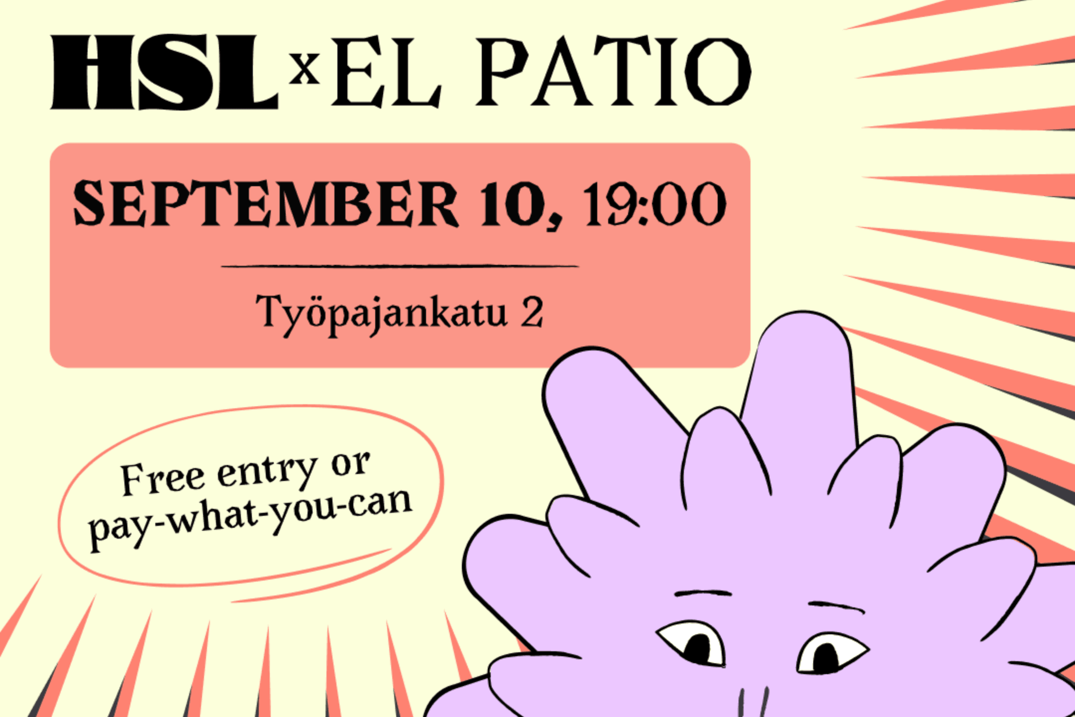 HSL X El Patio Stand-Up - komediashow - tapahtuman kuva