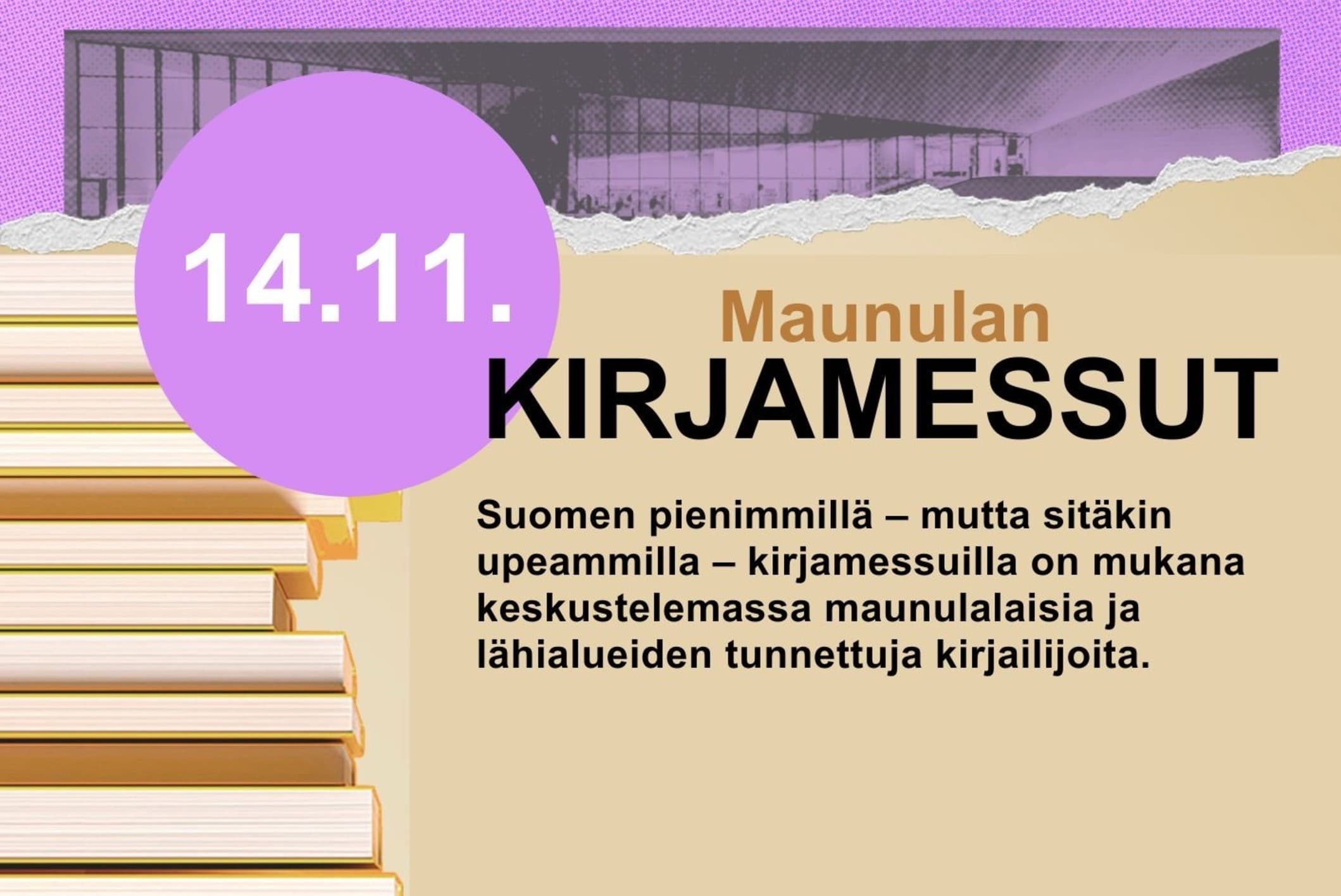 Maunulan kirjamessut - tapahtuman kuva