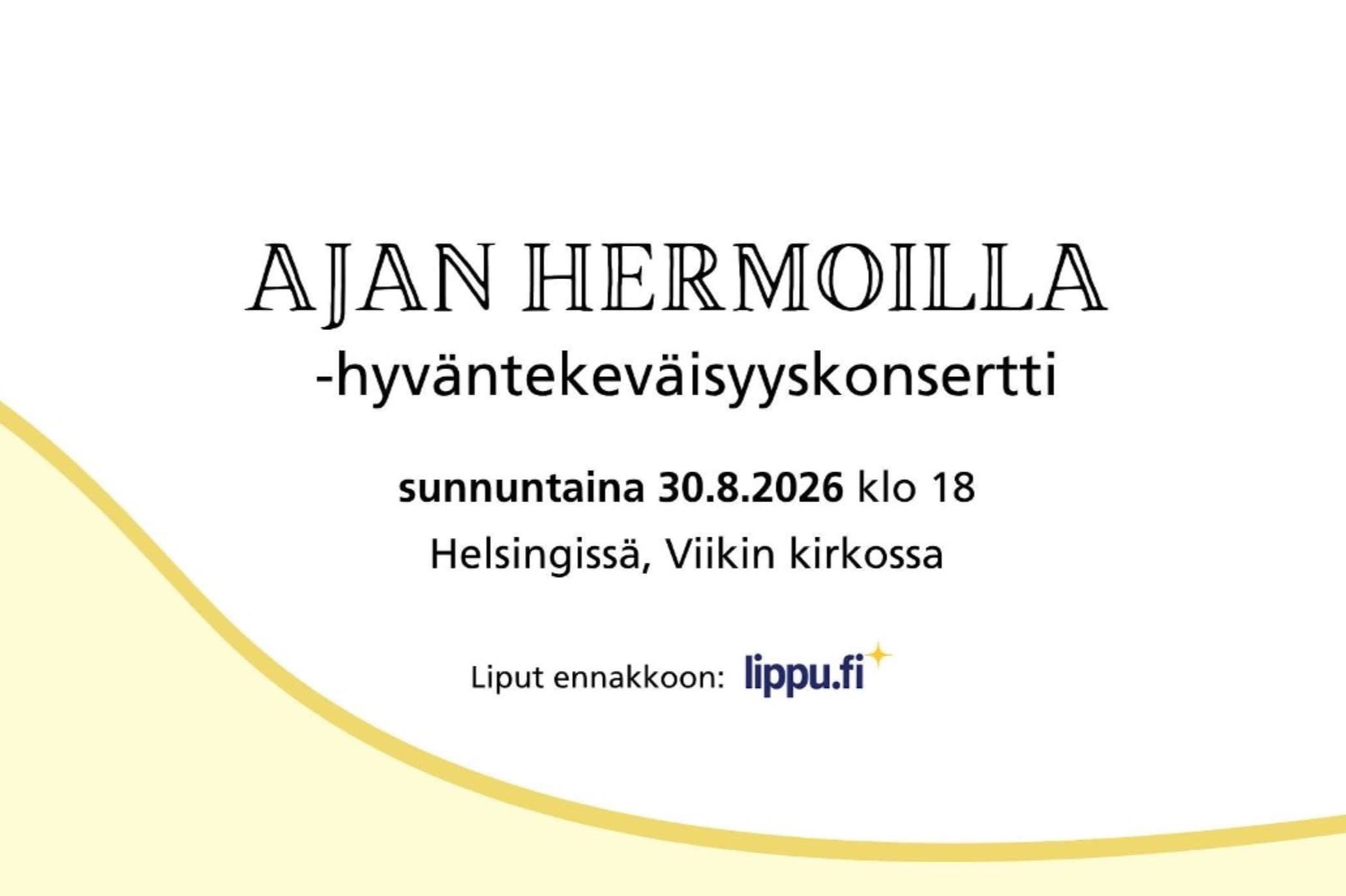 Ajan hermoilla - hyväntekeväisyyskonsertti - tapahtuman kuva