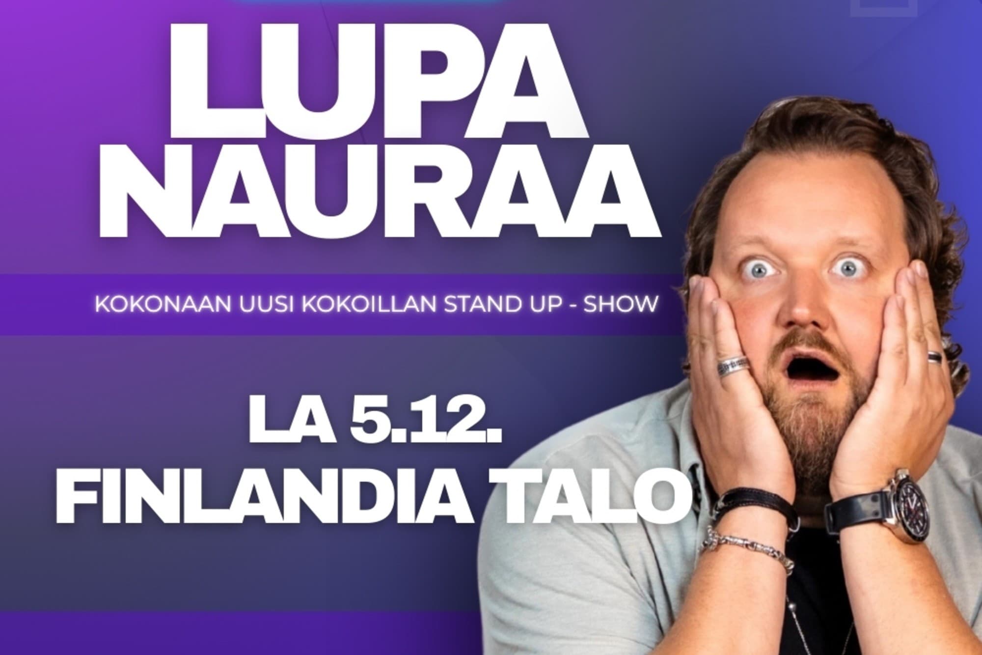 Sami Hedberg - Lupa nauraa (K18) - tapahtuman kuva