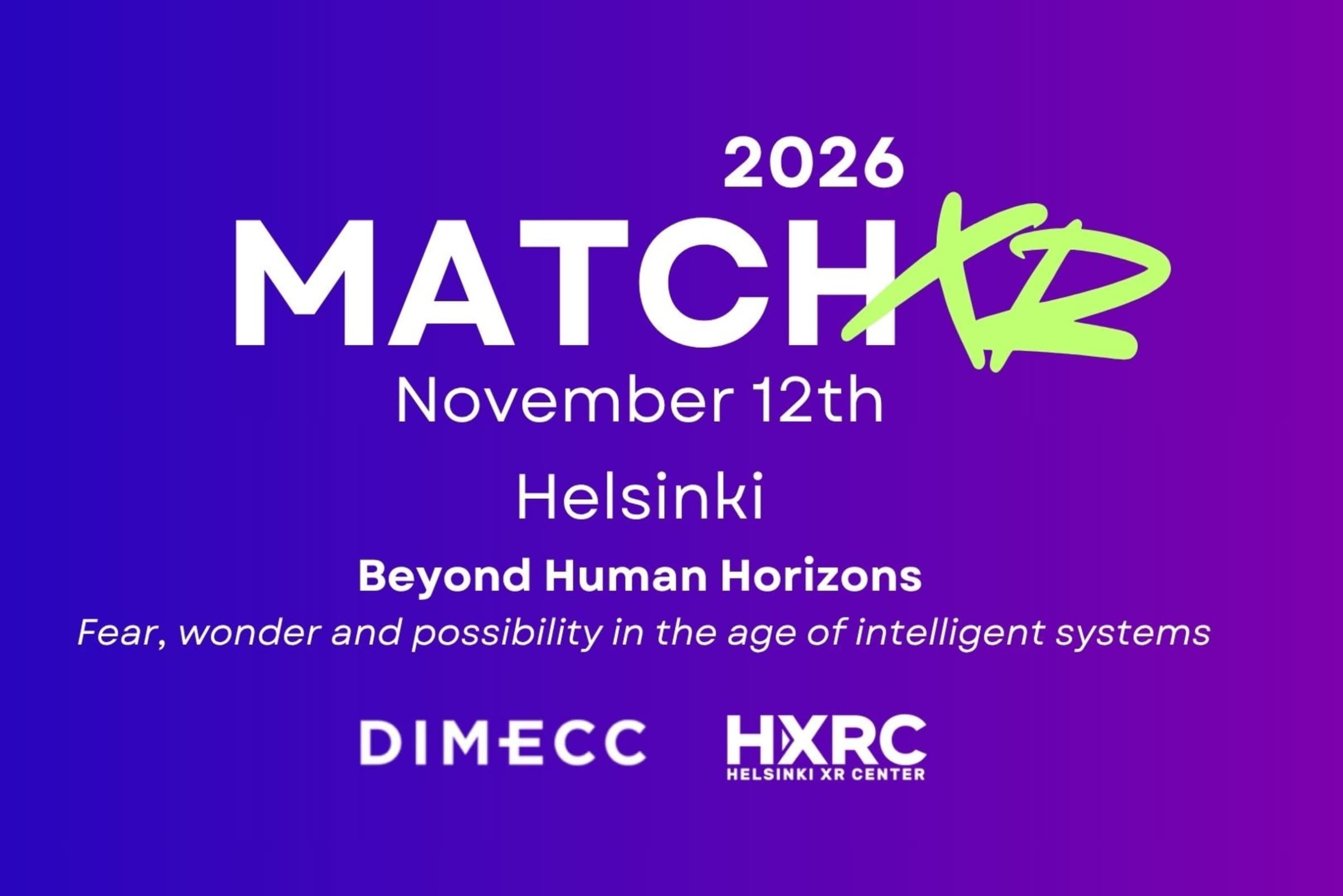 MatchXR - Beyond Human Horizons - tapahtuman kuva
