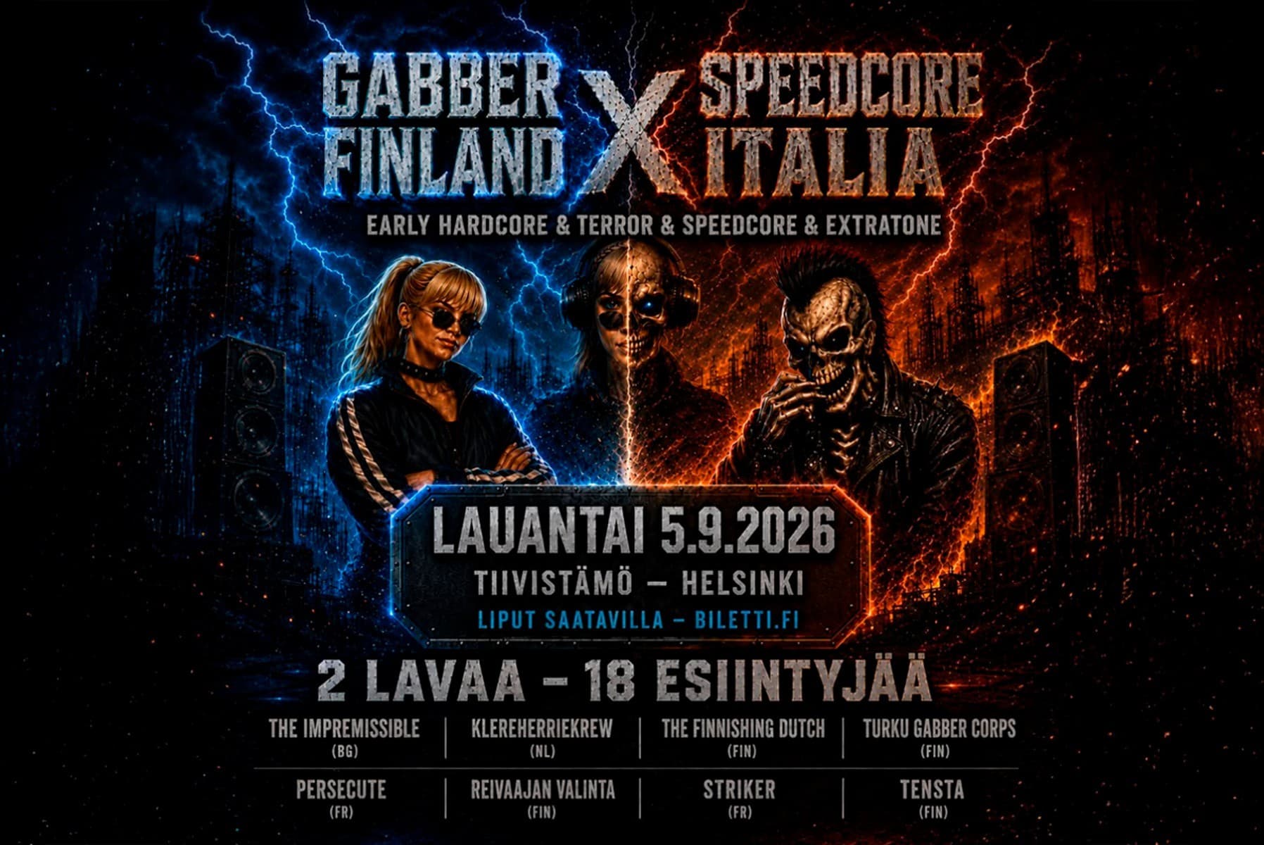 Gabber Finland × Speedcore Italia (K18) - tapahtuman kuva