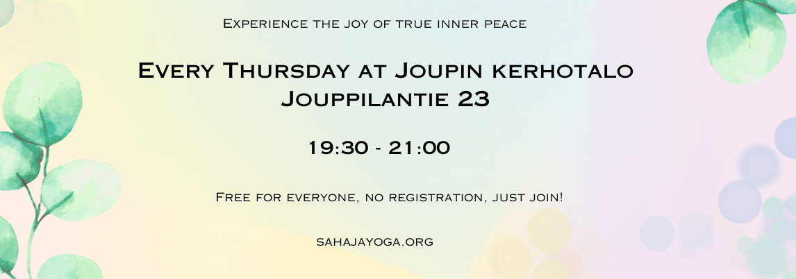 Sahaja jooga meditaatio maahanmuuttajille - tapahtuman kuva