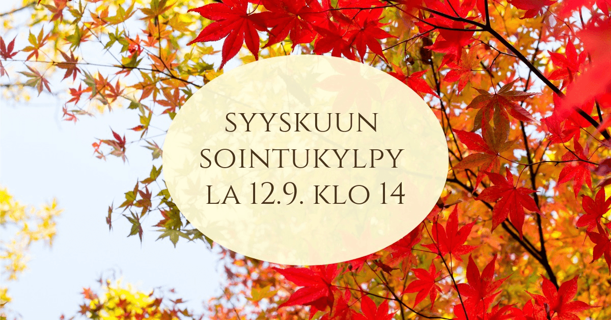 Syyskuun lempeä sointukylpy Linnunlaulussa - tapahtuman kuva