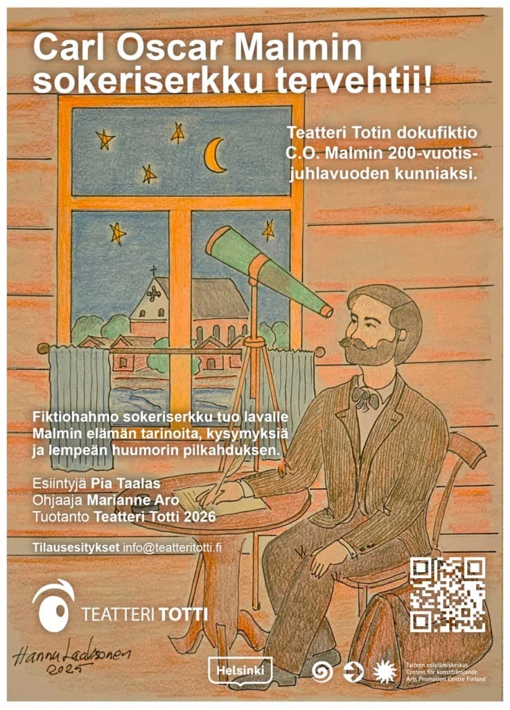 Pienoisnäytelmä: Carl Oscar Malmin sokeriserkku tervehtii! - tapahtuman kuva