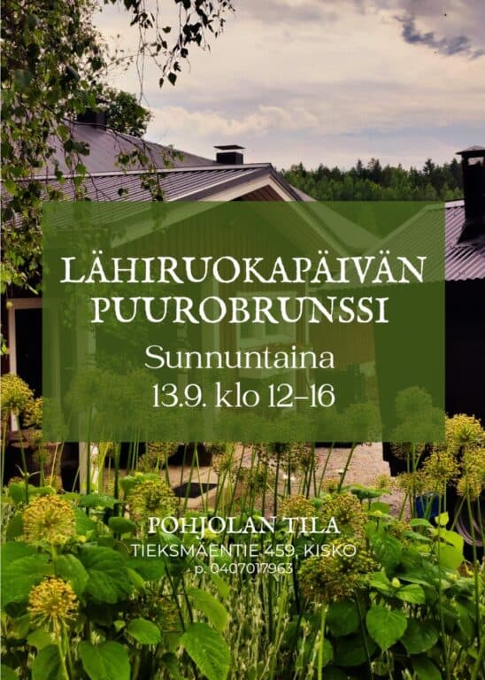 Lähiruokapäivän puurobrunssi su 13.9. klo 12-16 - tapahtuman kuva