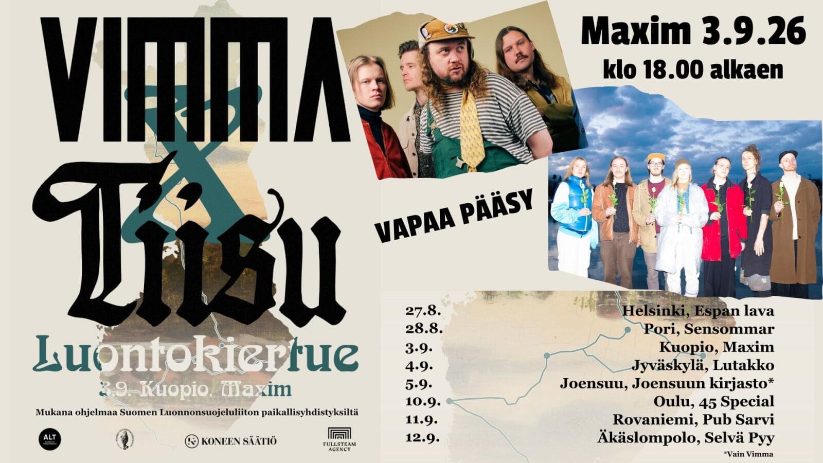 Vimma & Tiisu Ympäristökiertue - tapahtuman kuva